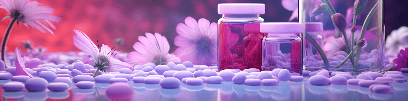 image of different drug pills on a surface