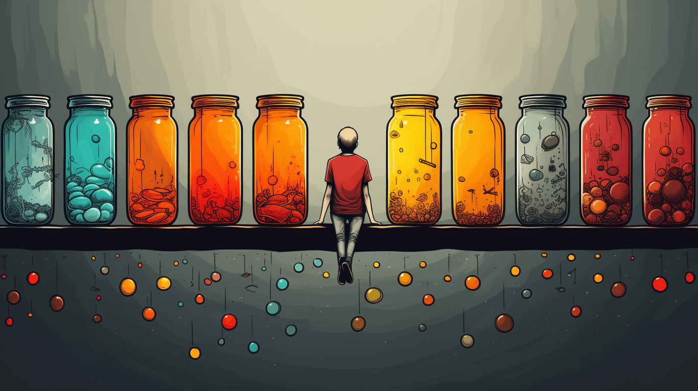 abstract image of a patient experiencing side effect