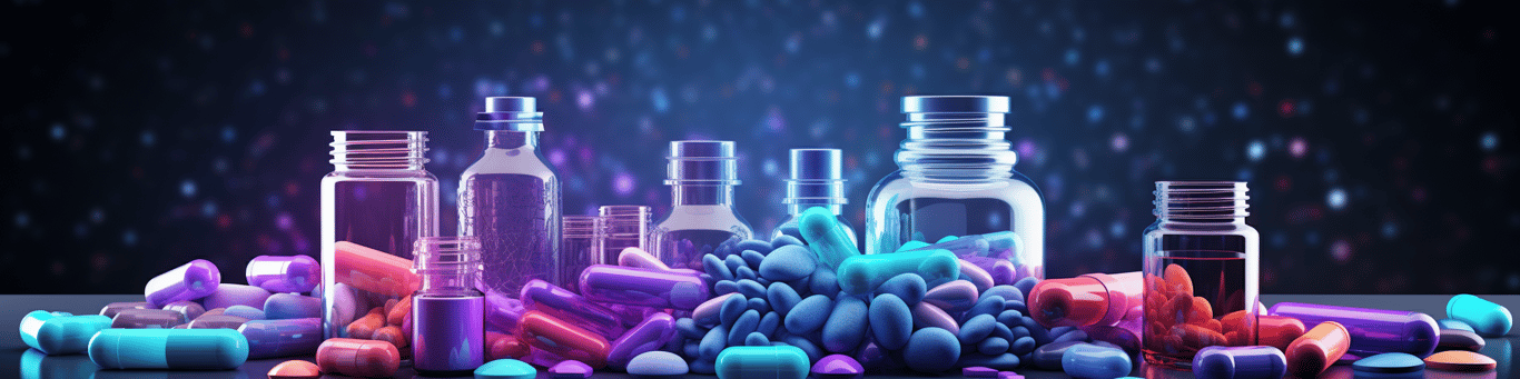 image of different drug pills on a surface