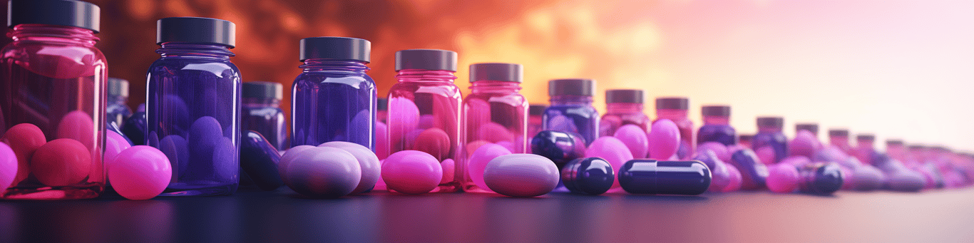 image of different drug pills on a surface