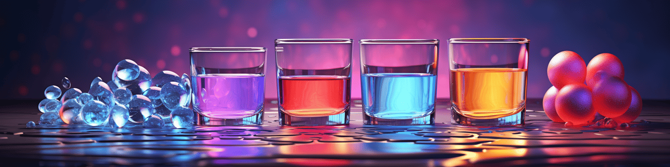 image of drug pills surrounding a glass of water symbolizing drug consumption