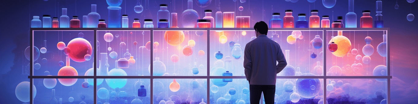 image of a doctor in a lab doing drug, clinical research