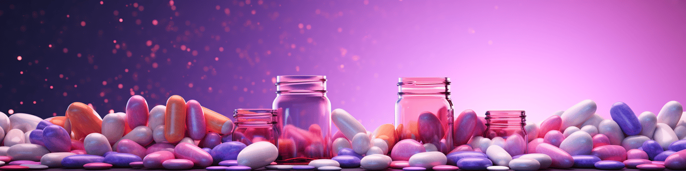 image of different drug pills on a surface