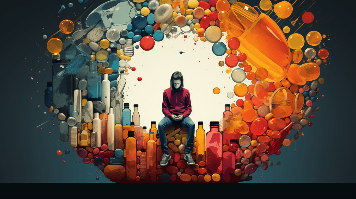 abstract image of a patient experiencing side effect