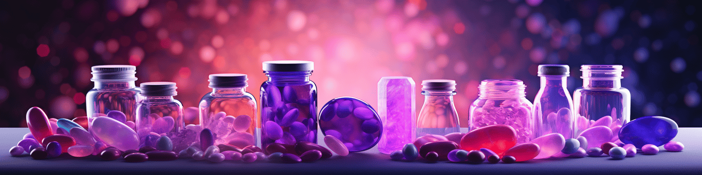 image of different drug pills on a surface