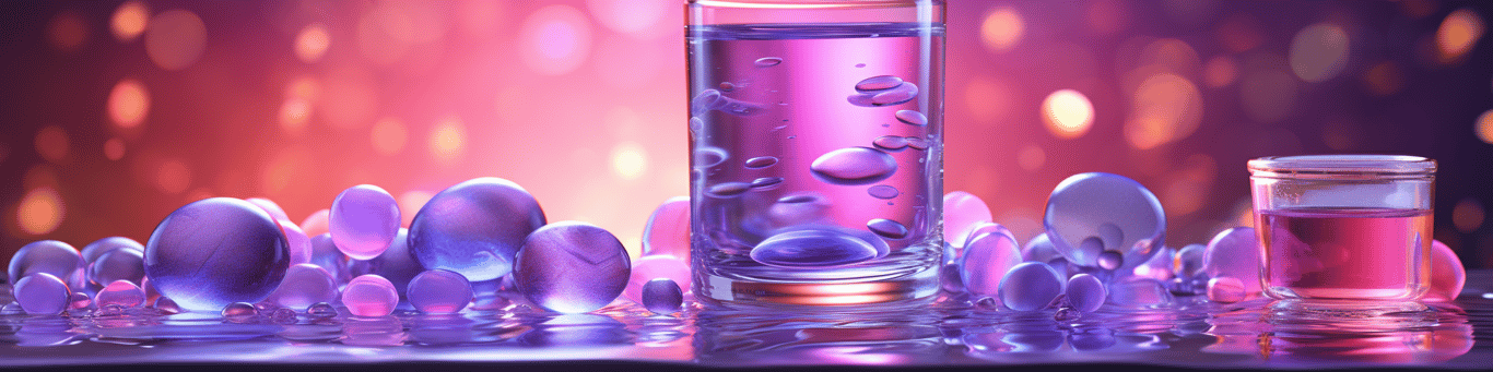 image of drug pills surrounding a glass of water symbolizing drug consumption