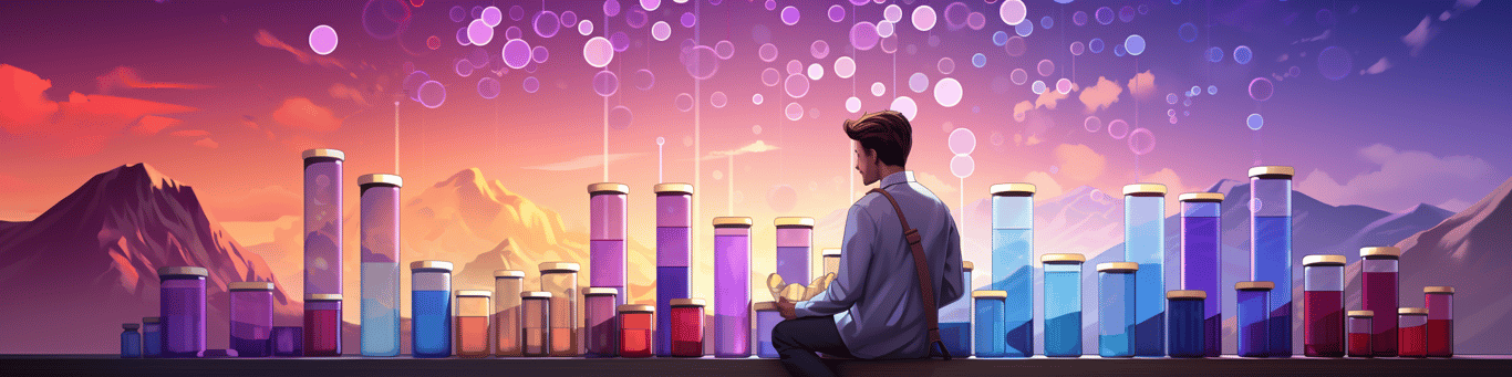 image of a doctor in a lab doing drug, clinical research