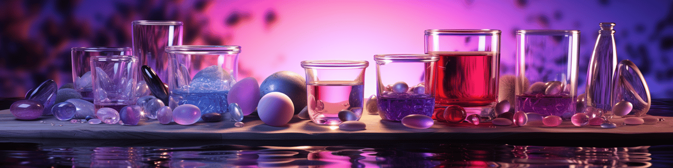 image of drug pills surrounding a glass of water symbolizing drug consumption