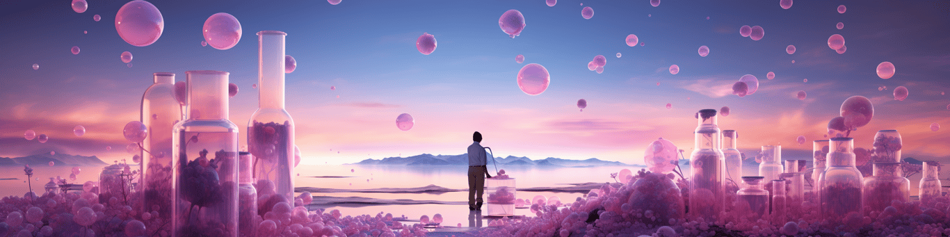 image of a doctor in a lab doing drug, clinical research