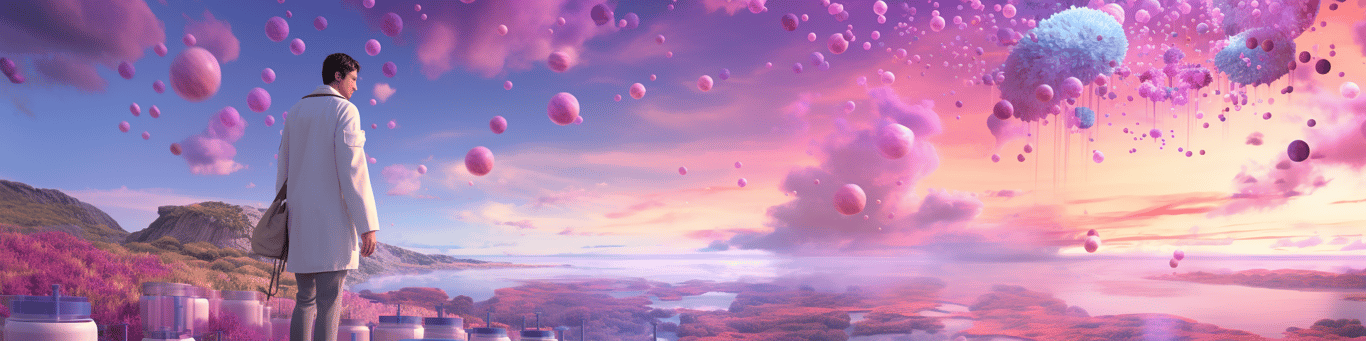 image of a doctor in a lab doing drug, clinical research