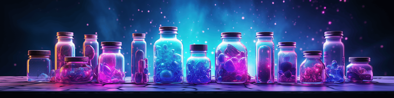 image of different drug pills on a surface