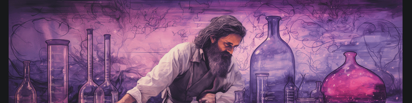 image of a doctor in a lab doing drug, clinical research