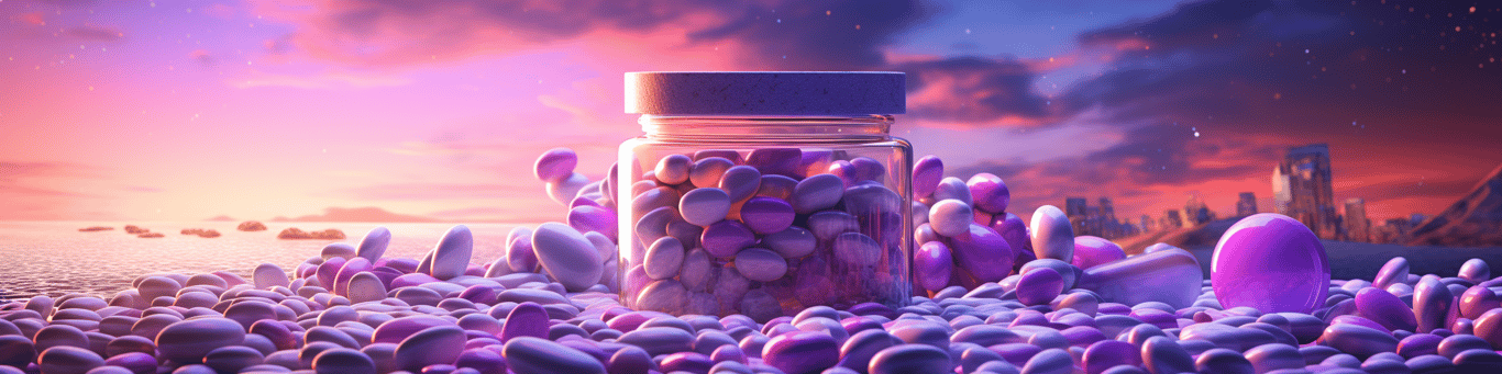 image of different drug pills on a surface