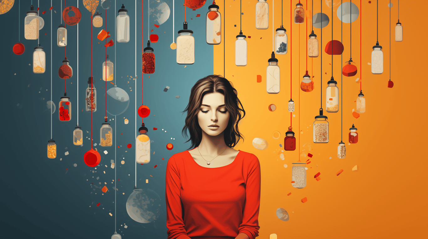 abstract image of a patient experiencing side effect