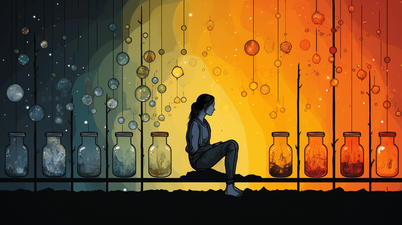 abstract image of a patient experiencing side effect