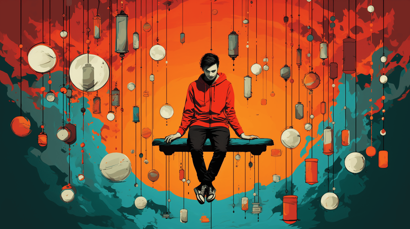 abstract image of a patient experiencing side effect