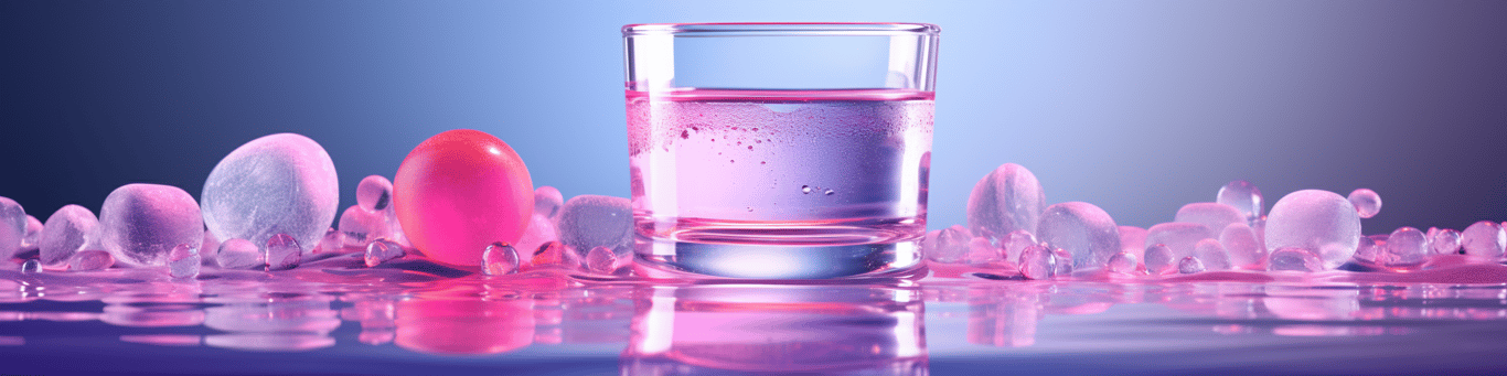 image of drug pills surrounding a glass of water symbolizing drug consumption
