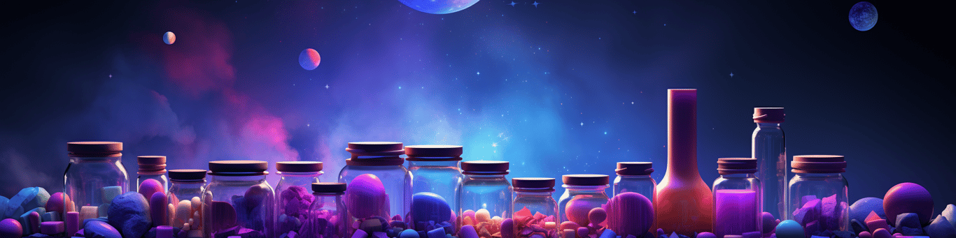 image of different drug pills on a surface