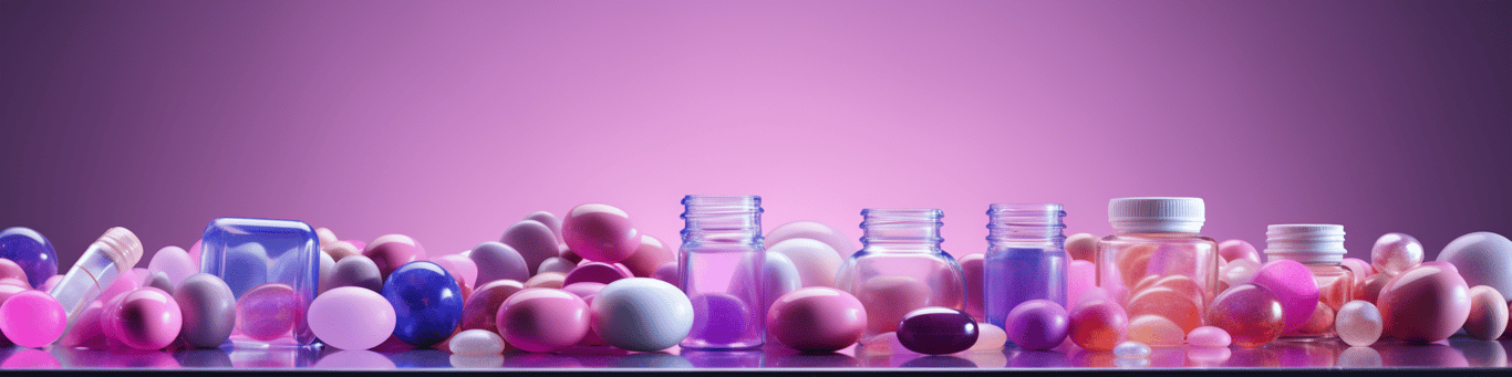 image of different drug pills on a surface
