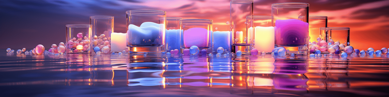 image of drug pills surrounding a glass of water symbolizing drug consumption