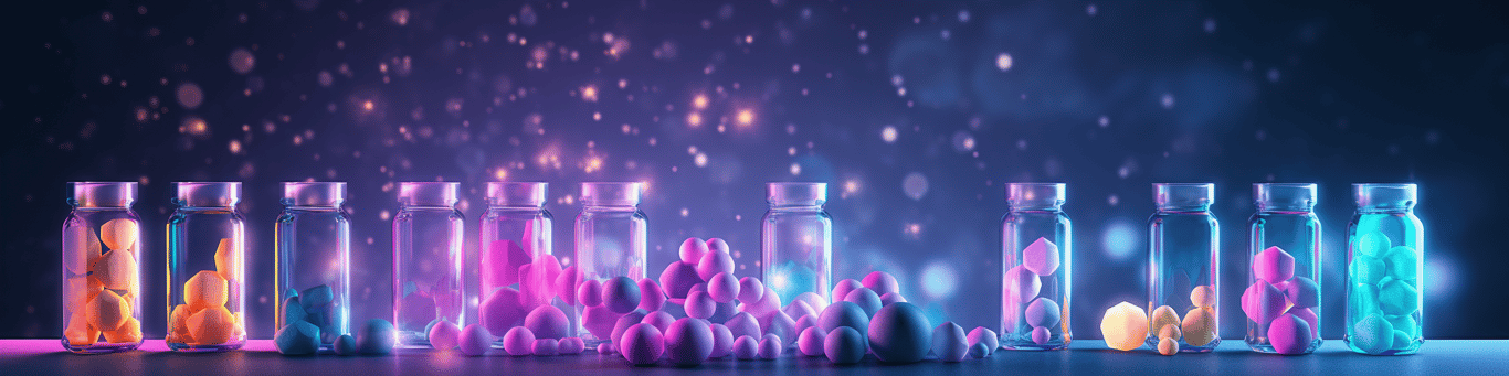 image of different drug pills on a surface