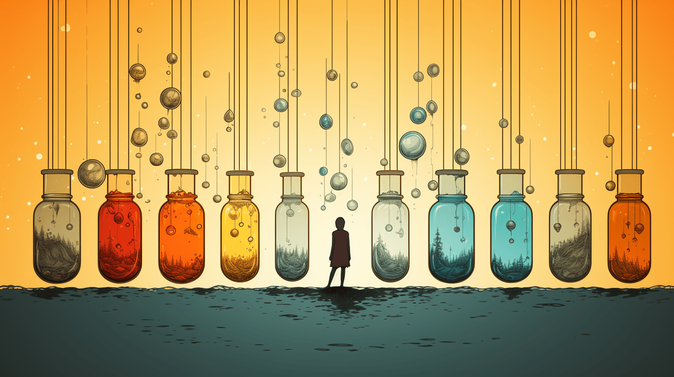 abstract image of a patient experiencing side effect