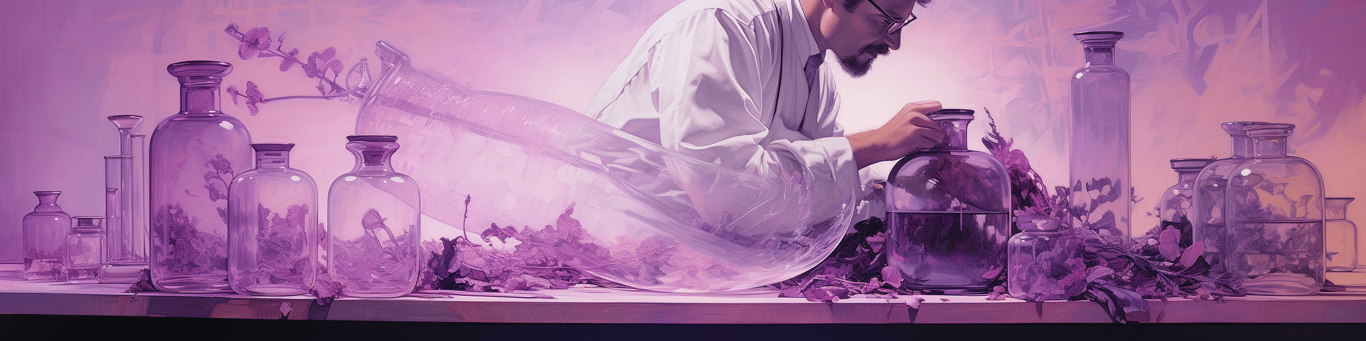 image of a doctor in a lab doing drug, clinical research