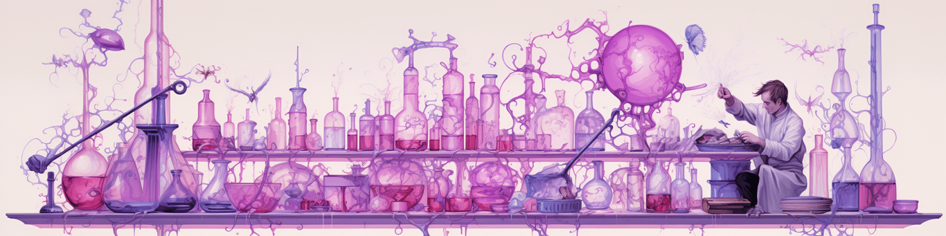 image of a doctor in a lab doing drug, clinical research