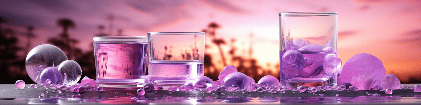 image of drug pills surrounding a glass of water symbolizing drug consumption