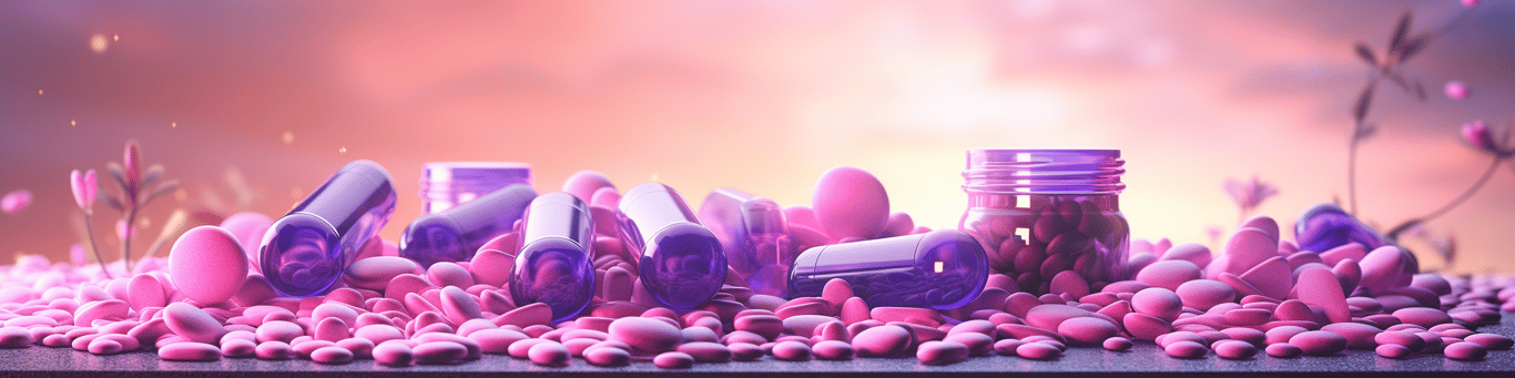 image of different drug pills on a surface