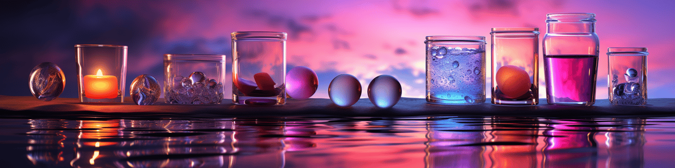 image of drug pills surrounding a glass of water symbolizing drug consumption