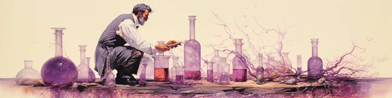 image of a doctor in a lab doing drug, clinical research