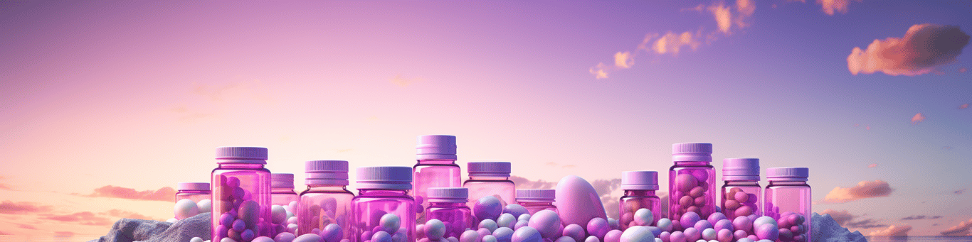 image of different drug pills on a surface