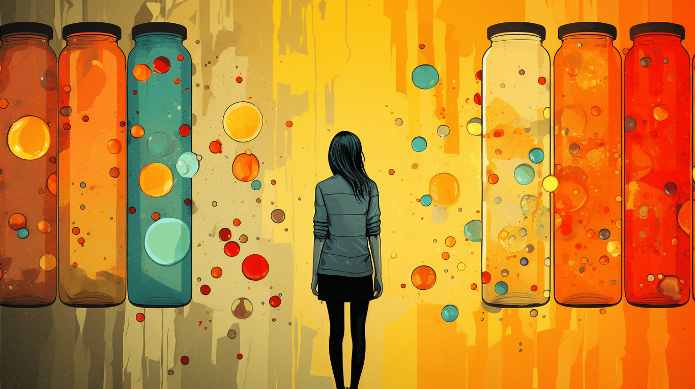 abstract image of a patient experiencing side effect