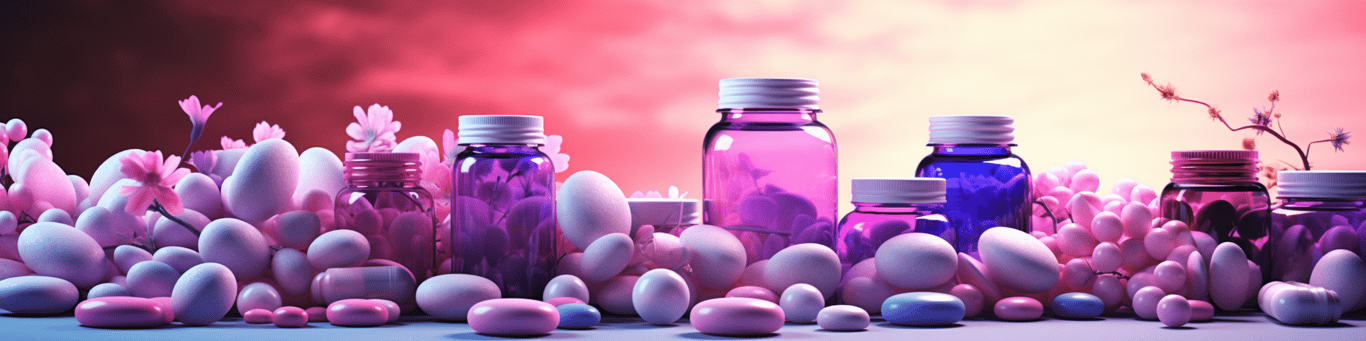 image of different drug pills on a surface