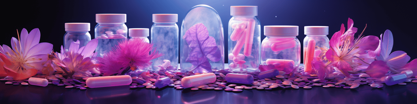 image of different drug pills on a surface