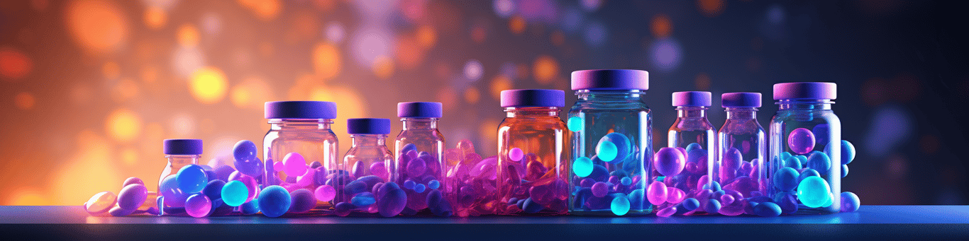 image of different drug pills on a surface