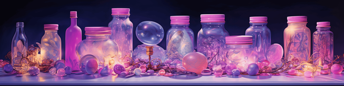 image of different drug pills on a surface