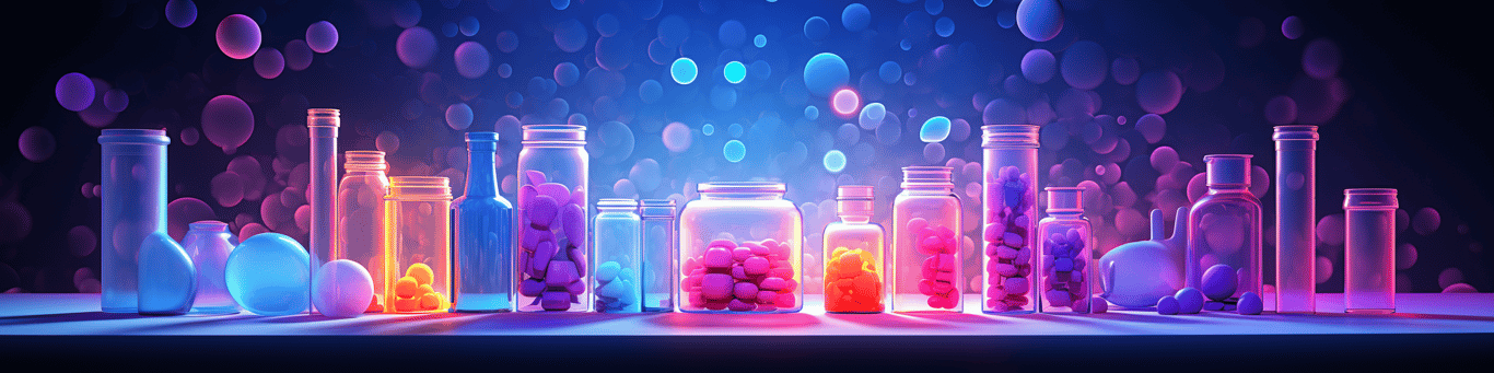 image of different drug pills on a surface