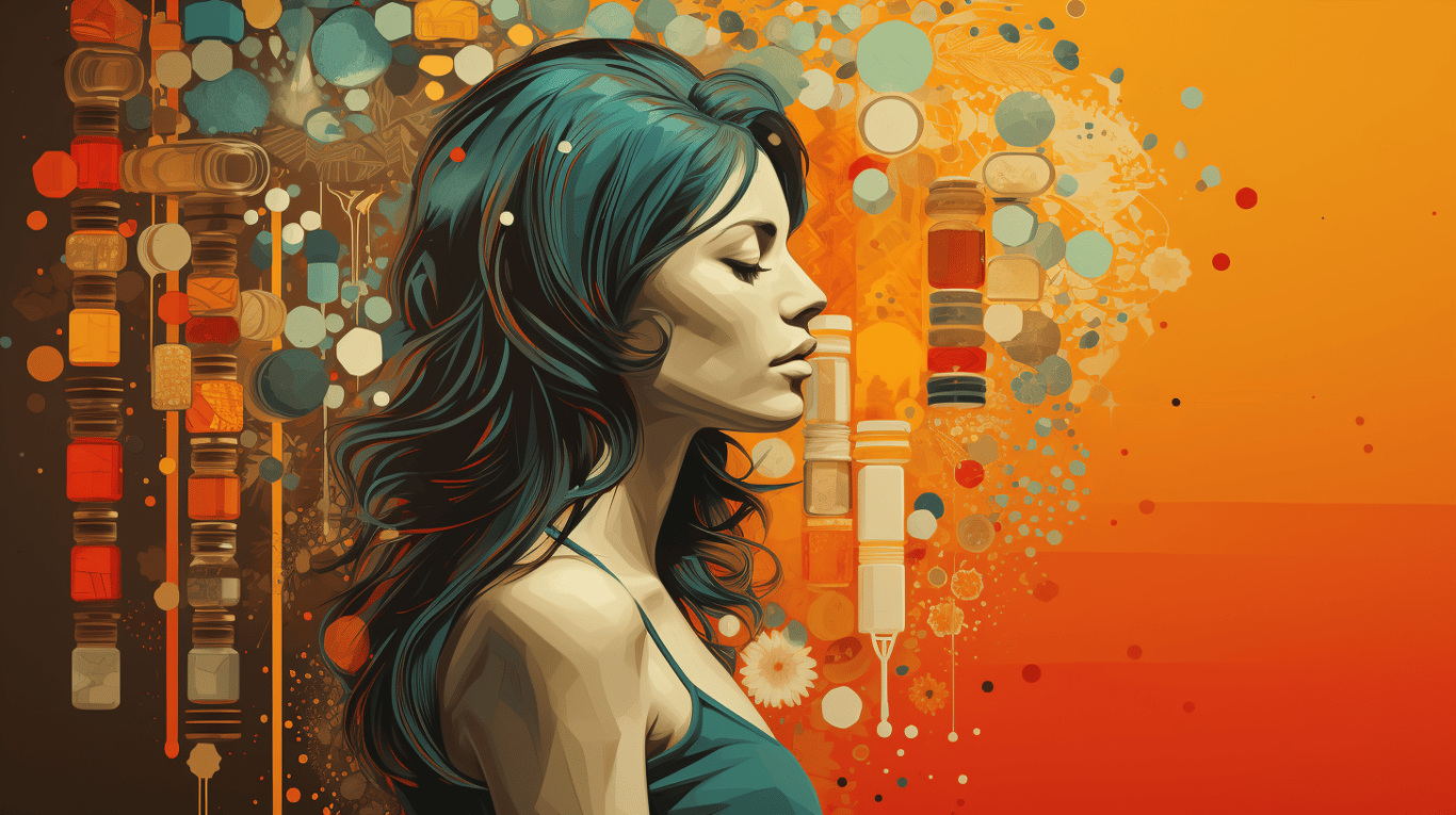 abstract image of a patient experiencing side effect