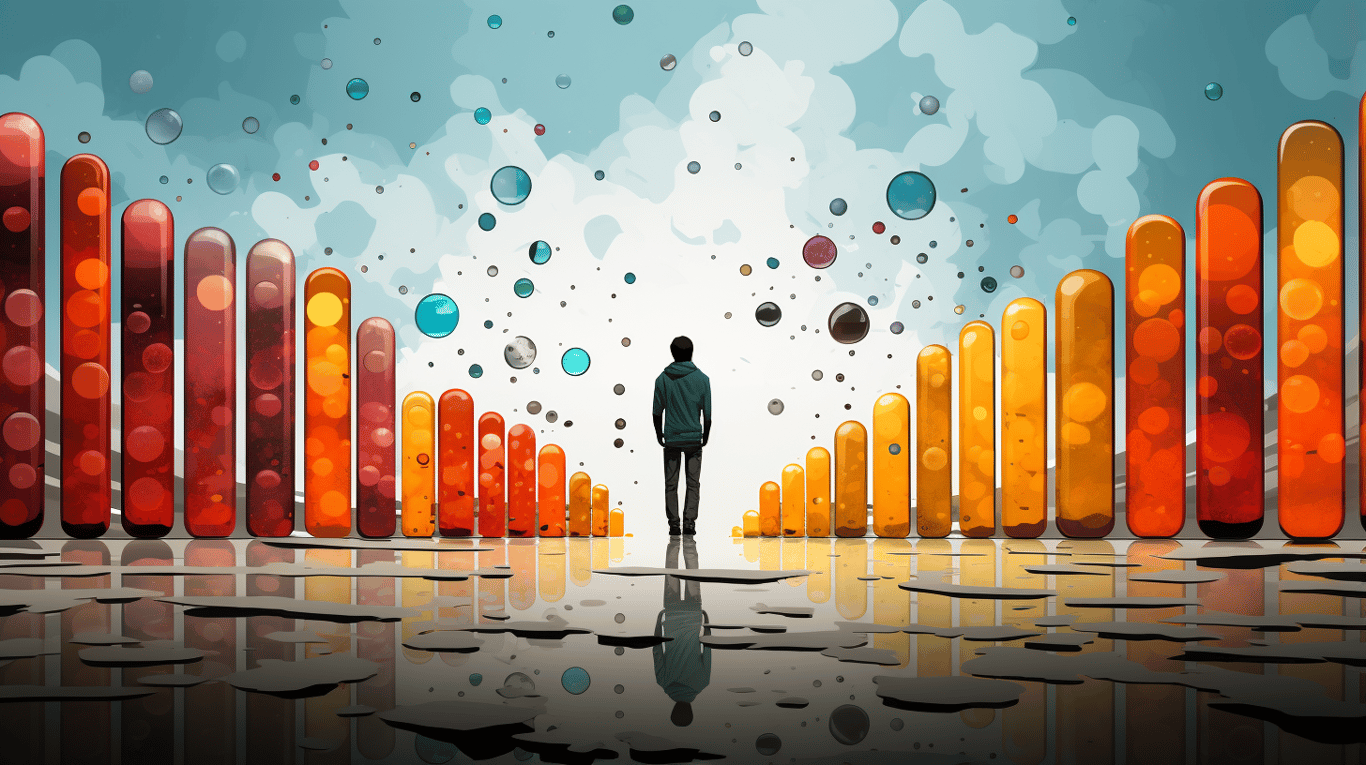 abstract image of a patient experiencing side effect