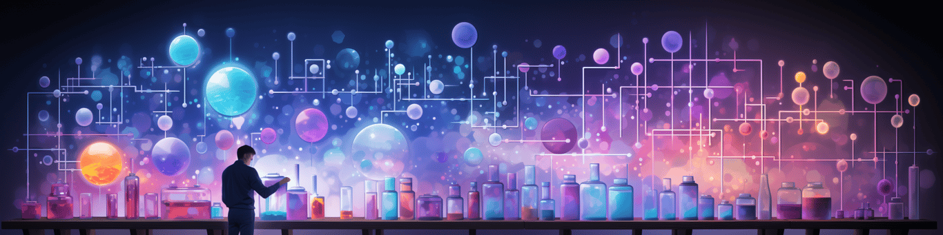 image of a doctor in a lab doing drug, clinical research