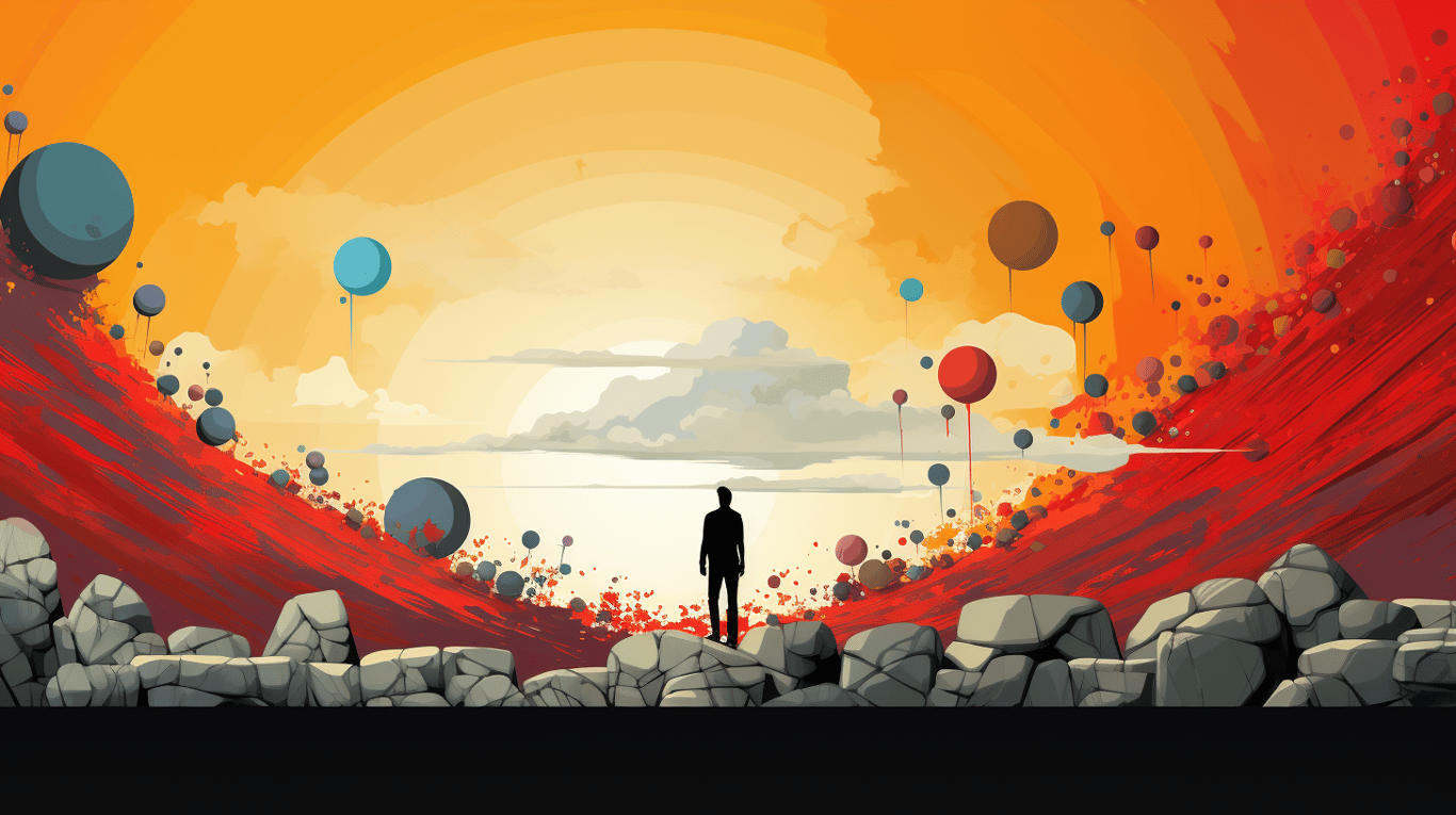 abstract image of a patient experiencing side effect