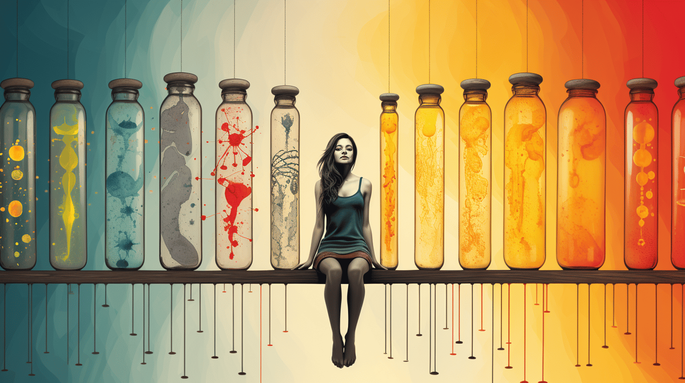 abstract image of a patient experiencing side effect