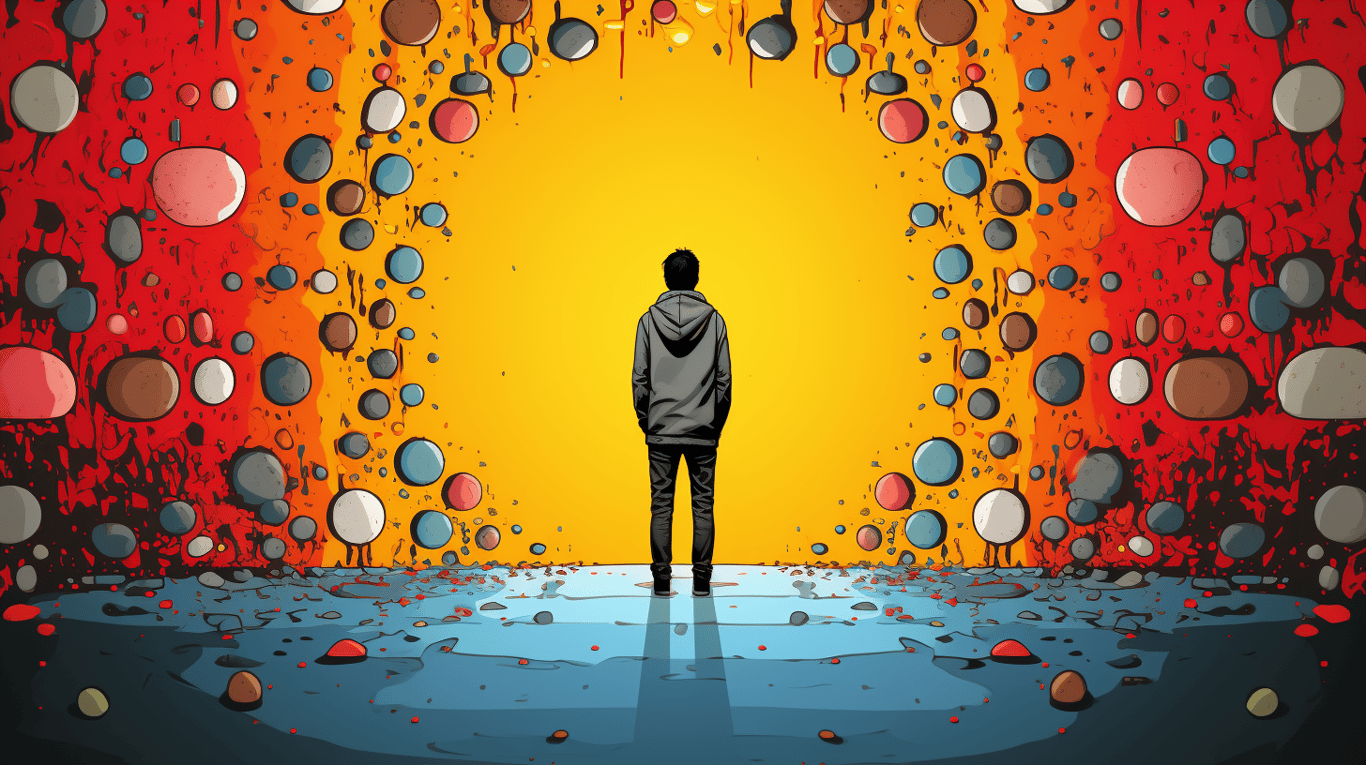 abstract image of a patient experiencing side effect