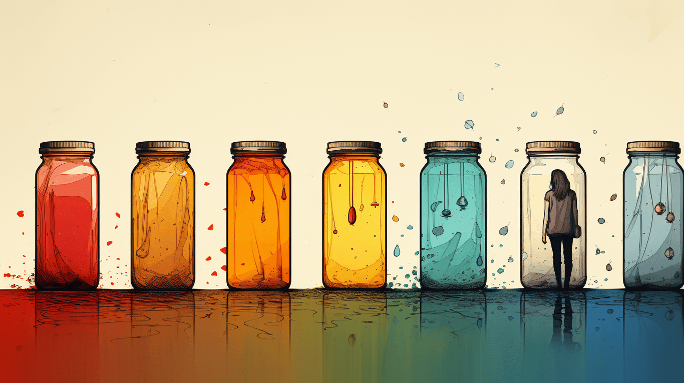 abstract image of a patient experiencing side effect