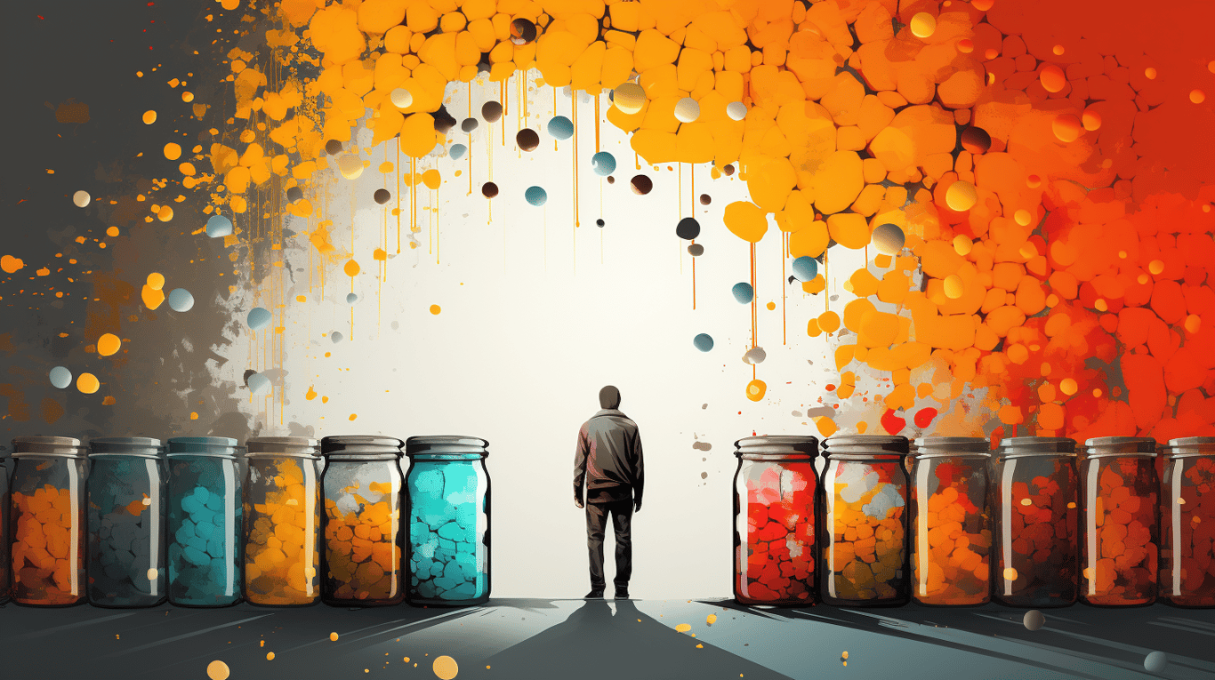 abstract image of a patient experiencing side effect