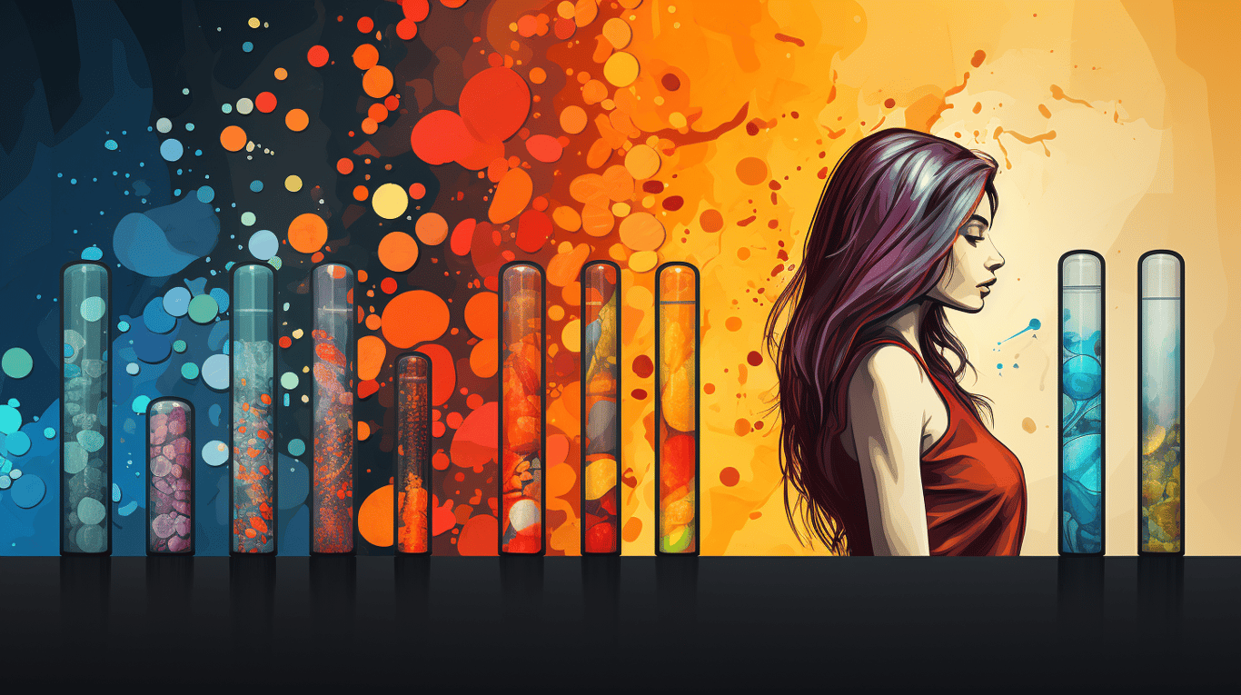 abstract image of a patient experiencing side effect