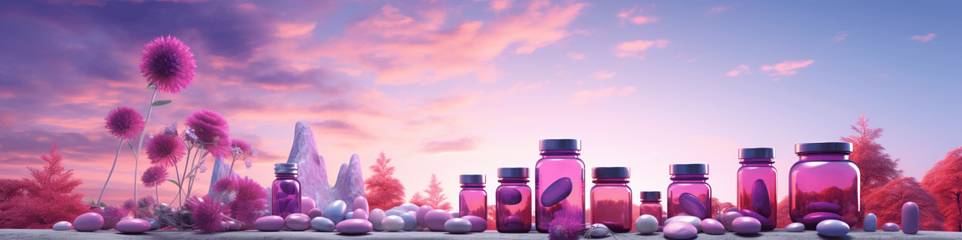 image of different drug pills on a surface