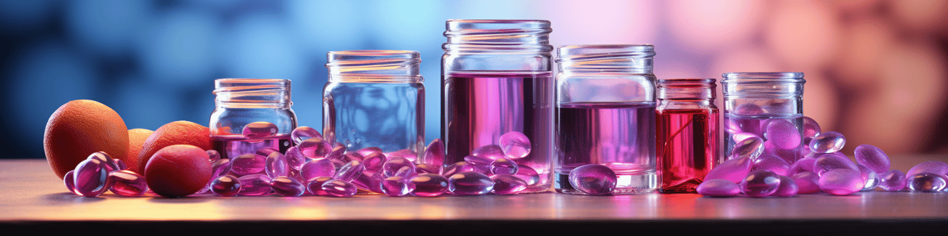 image of drug pills surrounding a glass of water symbolizing drug consumption